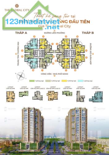 Mở bán giai đoạn Đầu tiên căn hộ Global City Q2 chiết khấu 16%, HTLS 12 tháng sau khi nhận - 2