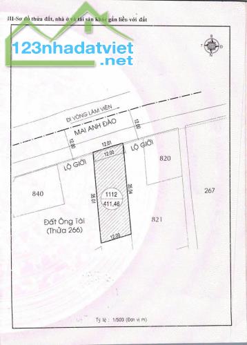 Chính Chủ Bán 2 Mảnh Đất Thổ Cư Mặt Tiền 12M Mặt Tiền Đường Mai Anh Đào, P.8, Đà Lạt - 2