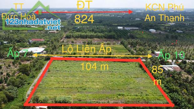 8706m2 đất vườn ấp 8 xã Lương Hòa, Bến Lức, Long An giá 18 tỷ - 3