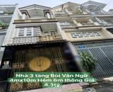 Bán Nhà 3 tầng đường BÙI VĂN NGỮ, phường Hiệp Thành, Q12, dt 39,2m2 (4mx10m) Hẻm 6m thông