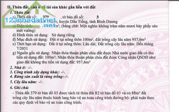 Cần bán nhanh 3 lô đất liền kề nằm trên đường DH707 xã Minh Thạnh, huyện Dầu Tiếng, tỉnh - 2