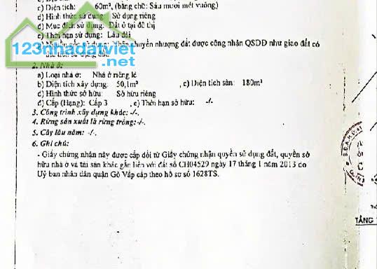 Bán Nhà 4 Tầng HXH 60M2 Phạm Văn Chiêu Gò Vấp Hơn 6,8Tỷ - 4