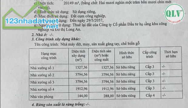 Bán nhà xưởng diện tích 20.149 m2 trong KCN Long An - 3