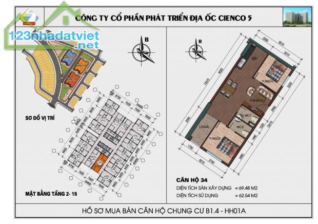 BÁN GẤP CĂN HỘ 70M² VIEW ĐẸP, FULL NỘI THẤT – GIÁ CHỈ 2.2 TỶ TẠI KĐT THANH HÀ CIENCO 5