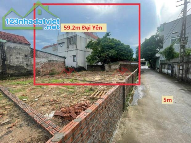 SIÊU PHẨM GIÁ 3,350 TỶ ĐẤT TẠI ĐẠI YÊN-CHƯƠNG MỸ D/T:59,2M