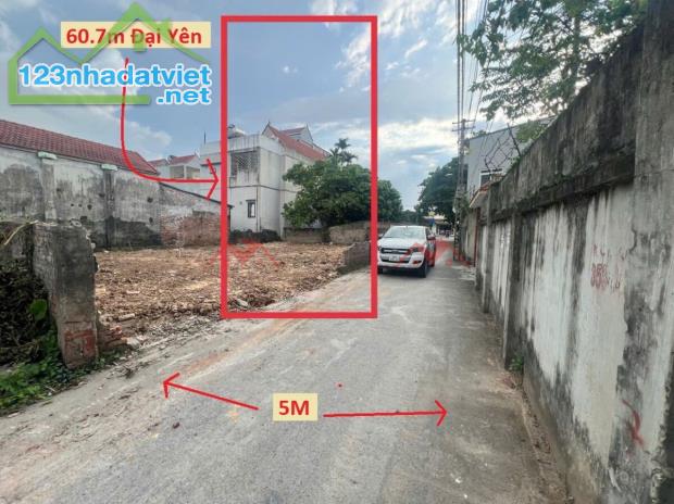 SIÊU PHẨM GIÁ 3,2 TỶ ĐẤT TẠI ĐẠI YÊN-CHƯƠNG MỸ D/T:60,7M