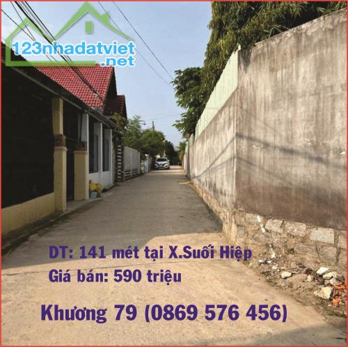 BÁN LÔ ĐẤT Ở XÃ SUỐI HIỆP, DIÊN KHÁNH, KHÁNH HOÀ