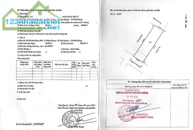 Nhà mặt ngõ 132 An Đà - 70m 4 tầng độc lập dân xây, ô.tô đỗ cửa - Giá 4.8 tỉ