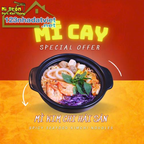 Mở quán Mì Cay - Mì trộn - Trà Sữa Nhượng quyền thương hiệu Park Kim Thang, 0938909092