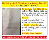 Nhỉnh 2 tỷ, 68m2, Thôn Đông Lai, Quang Tiến, Sóc Sơn, MUA BÁN NHÀ - HÀ THIÊN VŨ