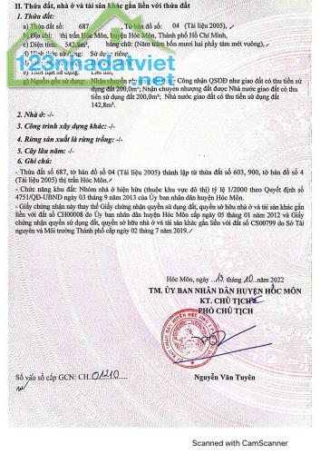 BÁN LÔ ĐẤT MẶT TIỀN ĐƯỜNG LÊ LỢI, TT HÓC MÔN , 543M2 NGANG 10 GIÁ 29 CỦ TỎI - 1