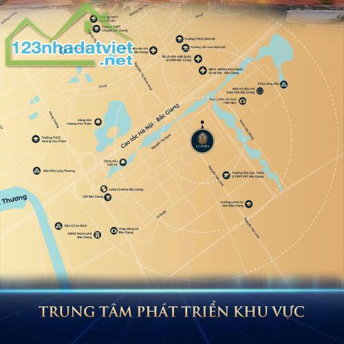 Tháp đôi Luxora phố đi bộ thành phố Bắc Giang vị trí trung tâm cách Big C, Aeon Mall 300m - 1