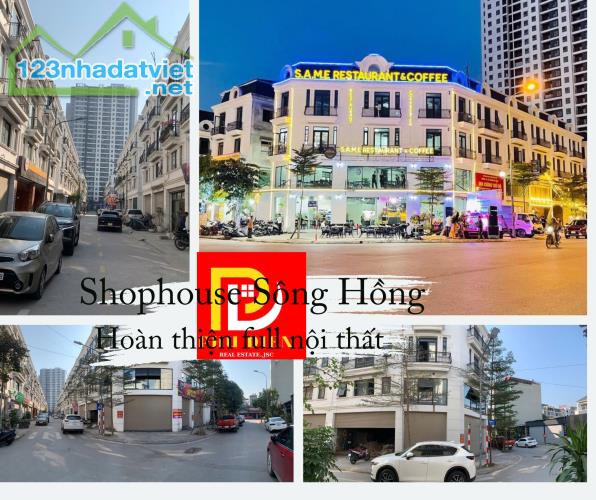 Cần bán căn Shophouse Sông Hồng 5 tầng đẳng cấp tại Phố Thành Trung, TT Trâu Quỳ, Gia Lâm