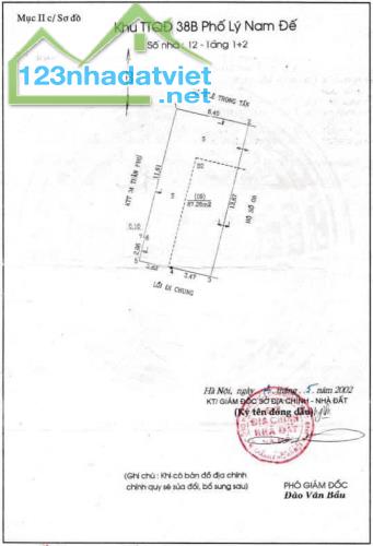 Bán nhà riêng 34 tỷ, diện tích 87.28 m2 tại ngõ 38B, Lý Nam Đế, Cửa Đông, Hoàn Kiếm, Hà - 3