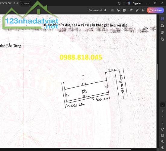 BÁN GẤP nhà 3 tầng MP Hoàng Hoa Thám, TT Cao Thượng, huyện Tân Uyên, Bắc Giang - 1