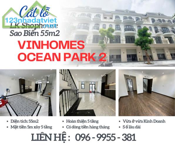 Siêu phẩm Shophouse Sao Biển giá cắt lỗ RẺ nhất Vinhomes Ocean Park 2