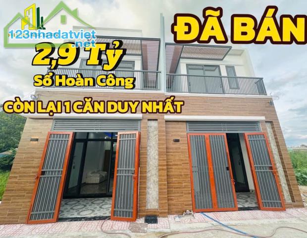 CHỦ GỞI BÁN NHÀ 1T1L (HOÀN CÔNG) VỊ TRÍ 1 SẸC ĐƯỜNG NGUYỄN THỊ TỒN CHỈ 80M. GIÁ CHỈ 2,9 TỶ - 1