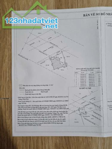 Chính chủ cần bán lô đất mặt tiền đường tại Đường số 1. Trường Thọ. Thủ Đức