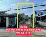 Đất Mặt Tiền Kinh Doanh - Văn Phòng Công Ty - Rẻ như trong hẻm.đường 14..., P. Linh Đông,