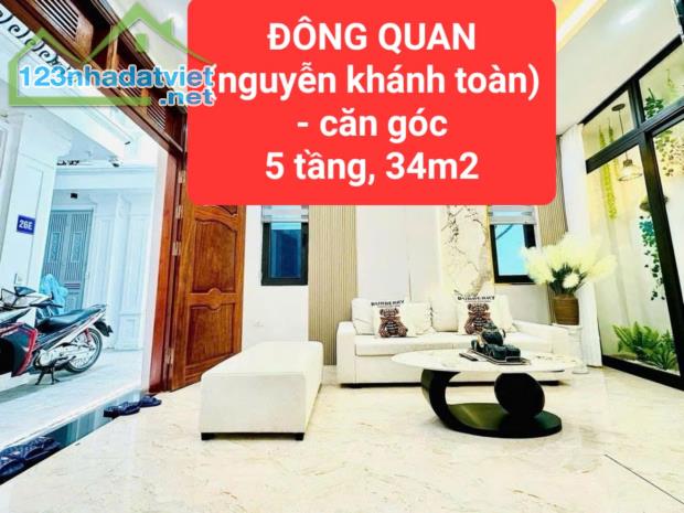 NGUYỄN KHÁNH TOÀN - căn góc - 34m2, 5 tầng, 3 ngủ - ngay sát phố - 0859990768 - 4