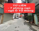 TỨ LIÊN - ngõ Ô TÔ thông bàn cờ - 7 phòng ngủ - vừa ở vừa cho thuê hết ý -