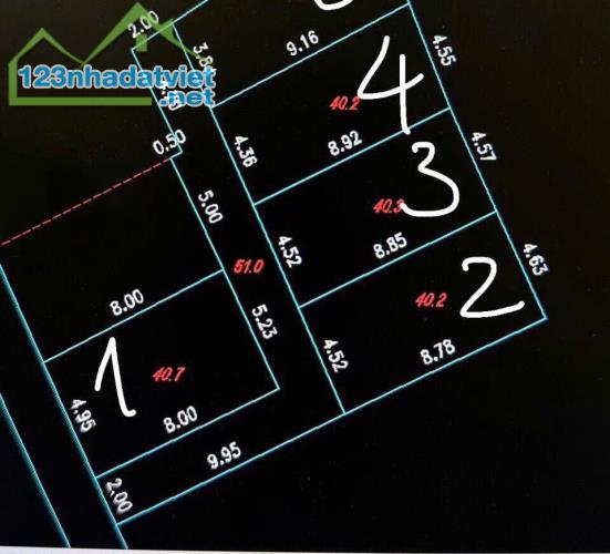 Bán đất Vạn Phúc, Thanh Trì, Hà Nội, Diện tích 41m2, mặt trước 5m, Giá bán 2,x tỷ - 2