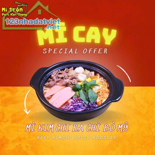 Nhượng quyền kinh doanh Mì Cay - Mì trộn - Trà Sữa Nhượng quyền thương hiệu Park Kim - 3