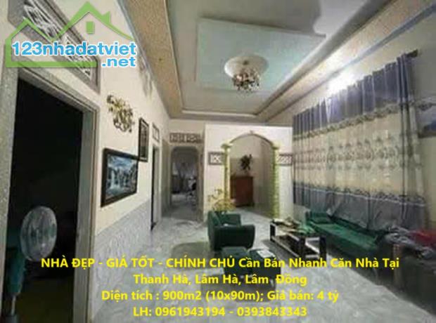 NHÀ ĐẸP - GIÁ TỐT - CHÍNH CHỦ Cần Bán Nhanh Căn Nhà Tại Thanh Hà, Lâm Hà, Lâm  Đồng - 4