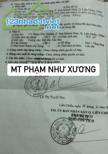 🔴Bán nhà 2 tầng MT Phạm Như Xương - Vị trí kinh doanh