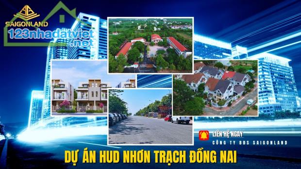 Bán đất nền Nhà Vườn dự án Hud Nhơn Trạch - Saigonland