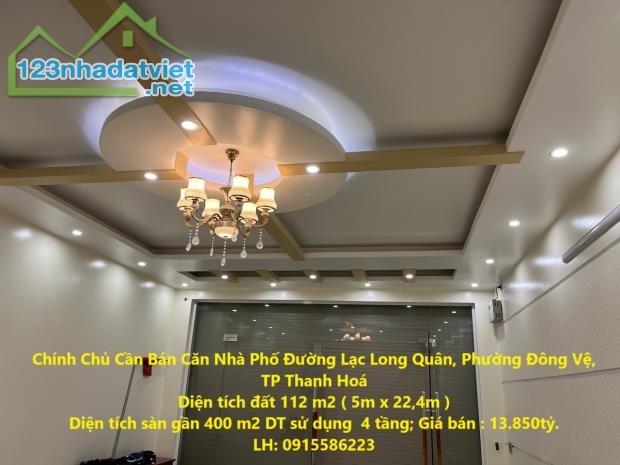 Chính Chủ Cần Bán Căn Nhà Phố Đường Lạc Long Quân, Đông Vệ, TP Thanh Hoá.