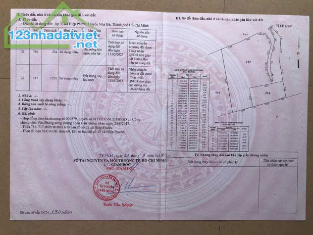 Cần bán nhanh miếng đất ở Hiệp Phước.