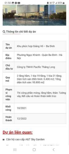 Cần bán Dự án Khu phức hợp 15-17 Ngọc Khánh, mặt hồ Giảng Võ, quận Ba Đình, Hà Nội - 2