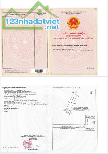 Chính chủ bán đất tại Đức Huy, Xã Gia Tân 1, Thống Nhất, Đồng Nai, DT 109,7m2, giá 1,9tỷ - 2