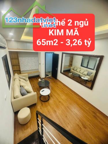 tập thể KIM MÃ - 2 ngủ 1 khách 2 vệ sinh - 65m2 giá 3,26 tỷ - 0859990768 - 4