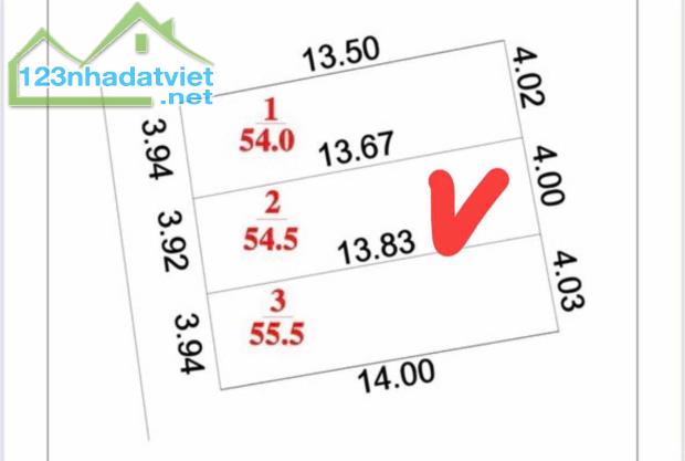 Bán 54,5m2 đất Lương Quy - Xuân Nộn - Đông Anh - chính chủ giá hơn 2 tỷ - 1