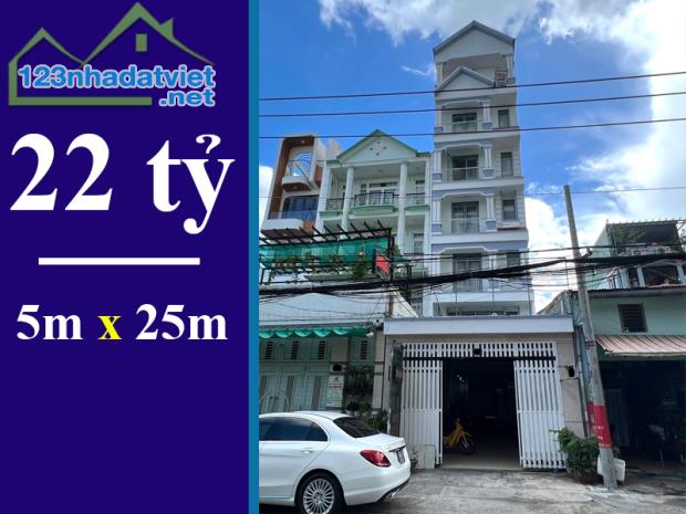 bán nhà mặt tiền đường bùi văn ba, quận 7. dt: 5 x 25m, 7 tầng