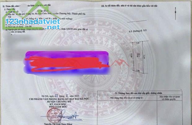 GIÁ 4,6TY ĐẤT BIÊN GIANG-QUẬN HÀ ĐÔNG D/T:45,2M - 1