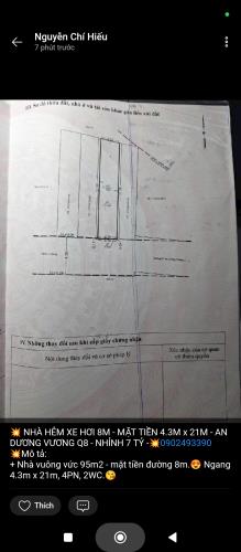💥 NHÀ HẺM XE HƠI 8M - MẶT TIỀN 4.3M x 21M - AN DƯƠNG VƯƠNG Q8 - NHỈNH 7 TỶ -💥0902493390 - 3