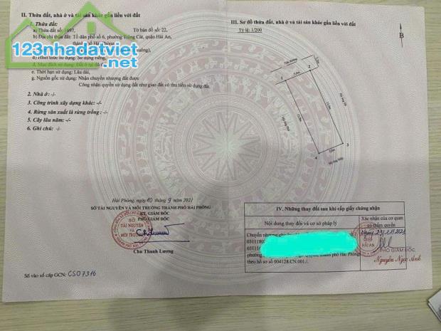 Bán lô đất tuyến 2 Cát Vũ, Tràng Cát 75m2 giá chỉ 27,3tr/m2