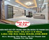 CHÍNH CHỦ BÁN NHÀ GIÁ TỐT TRUNG TÂM CẦU BƯƠU-TẢ THANH OAI