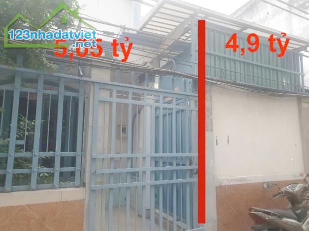 Nhà bán căn đôi HXH Bùi Minh Trực P6Q8. Giá 9,95 tỷ TL