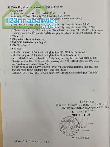 Bán đất thổ cư 501m2 Tô Ngọc Vân, Bình Chiểu, Thủ Đức - 18 tỷ - 0911242789 - 2