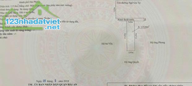 Bán nhà mặt phố tại Ngô Gia Tự, Hải An, Hải Phòng, 12,5 tỷ, 116m2. Giá tốt, UY TÍN