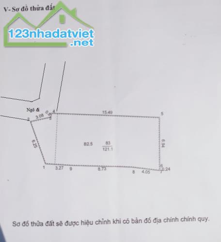 Bán đất Trương Định 121M² - Mt6.3 ,+12.3 TỶ P.Lô-Xây CCMN