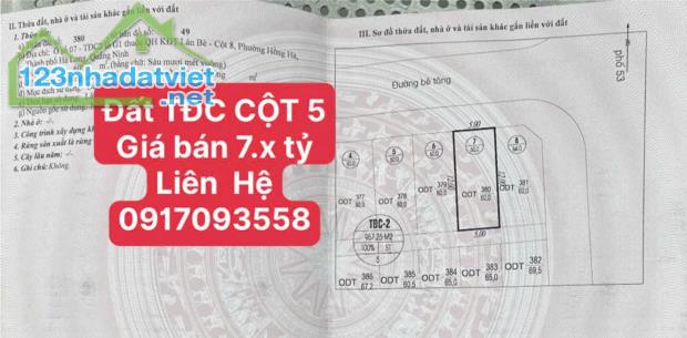 BÁN ĐẤT TDC HỒNG HÀ CỘT 5, HẠ LONG, QUẢNG NINH, GIÁ ĐẦU TƯ - 3