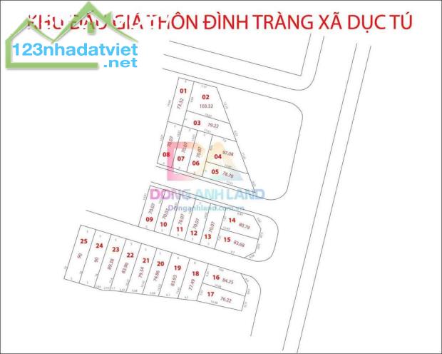 Bán 70m2 đất Đấu Giá Đình Tràng ,Dục Tú, Đông Anh giá 5.X tỷ - 1