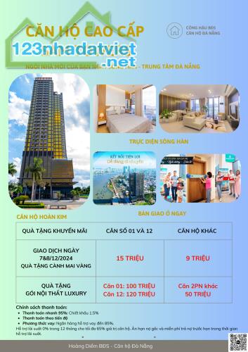 SAM Towers Đà Nẵng View pháo hoa đẹp nhất  - Ưu đãi hấp dẫn tháng 12