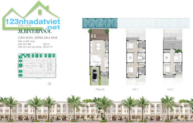 Layout phong cách Ả Rập - tiểu khu cao cấp nhất khu sông Town - 1