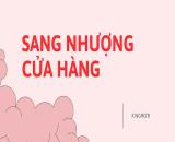 Chị gái mình có quán ăn cần sang nhượng, nằm trong khu ẩm thực đông nhất của Thành Công,